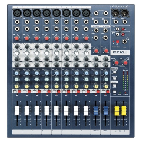 Бюджетний мікшерний пульт Soundcraft EPM8
